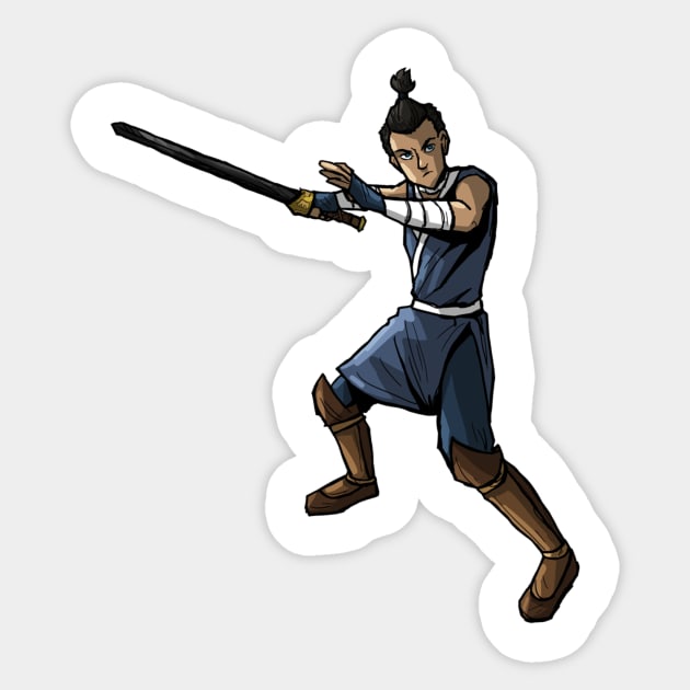 Sokka Sticker by Mandapandarawks